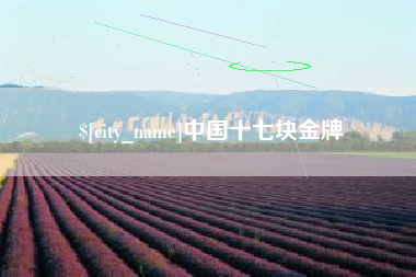 迁西中国十七块金牌