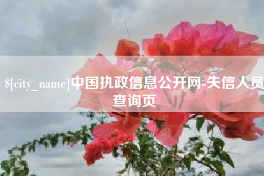 迁西中国执政信息公开网-失信人员查询页