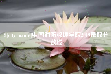 迁西中国消防救援学院2019录取分数线