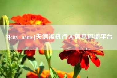 迁西失信被执行人信息查询平台