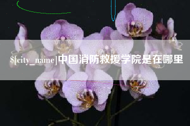 迁西中国消防救援学院是在哪里
