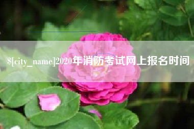 迁西2020年消防考试网上报名时间