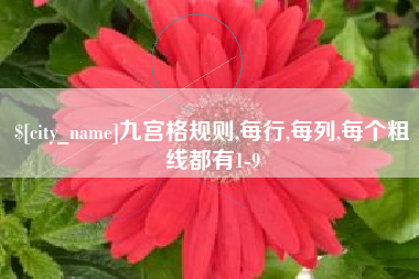 迁西九宫格规则,每行,每列,每个粗线都有1-9