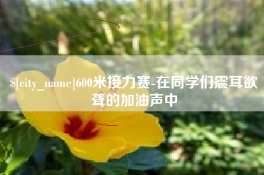 迁西600米接力赛-在同学们震耳欲聋的加油声中