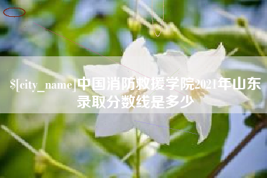 迁西中国消防救援学院2021年山东录取分数线是多少