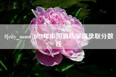 迁西2021年中国消防学院录取分数线