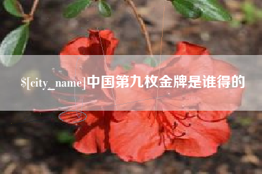 迁西中国第九枚金牌是谁得的