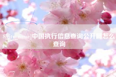 迁西中国执行信息查询公开网怎么查询