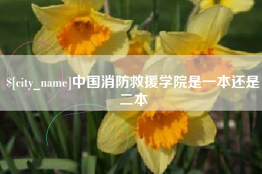 迁西中国消防救援学院是一本还是二本