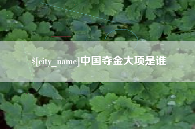 迁西中国夺金大项是谁