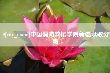 迁西中国消防救援学院新疆录取分数