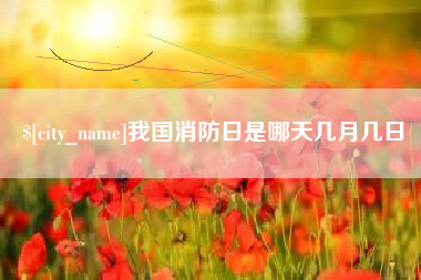 迁西我国消防日是哪天几月几日