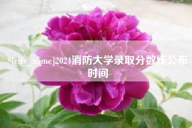 迁西2024消防大学录取分数线公布时间