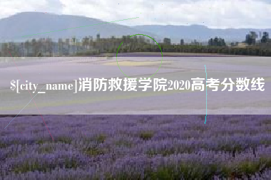 迁西消防救援学院2020高考分数线