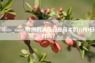 迁西我国的消防日是每年的11月9日对吗？