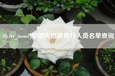 迁西中国失信被执行人员名单查询