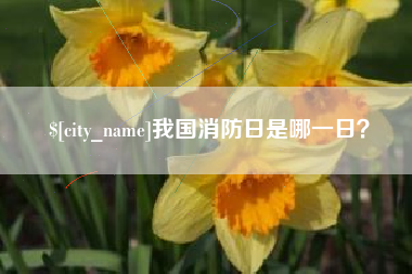 迁西我国消防日是哪一日？