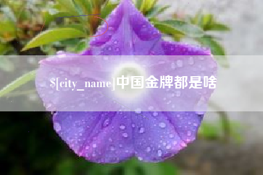 迁西中国金牌都是啥