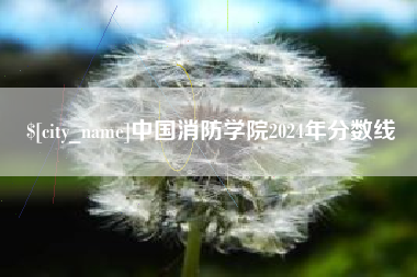 迁西中国消防学院2024年分数线