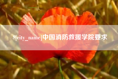 迁西中国消防救援学院要求
