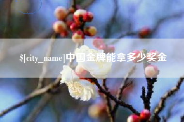 迁西中国金牌能拿多少奖金