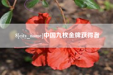 迁西中国九枚金牌获得者