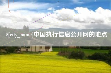 迁西中国执行信息公开网的地点
