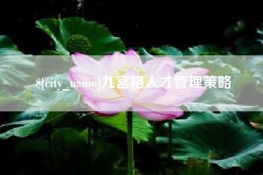 迁西九宫格人才管理策略