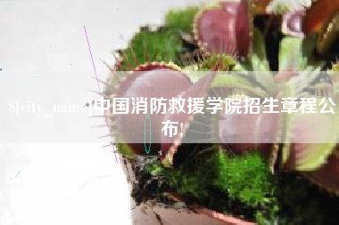 迁西中国消防救援学院招生章程公布!