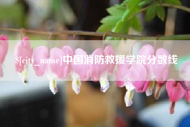 迁西中国消防救援学院分数线